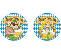 Tiroler versieringen: Bierviltjes Bier Party 10 stuks